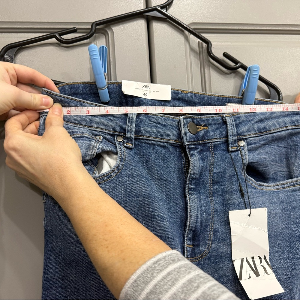 Women’s boot cut Zara blue jeans with tags - Picture 10 of 11